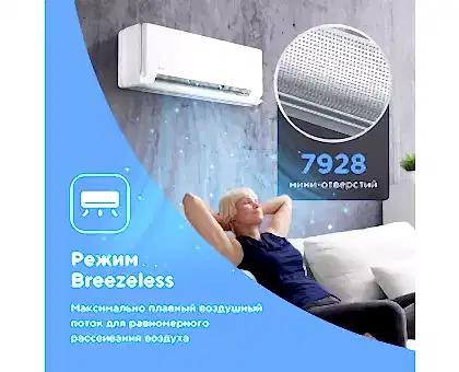 Настенная сплит-система Midea серии Breezeless E MSFE-09N8D6-I/MSFE-09N8D6-O