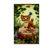 Пленочный обогреватель домашний очаг котенок